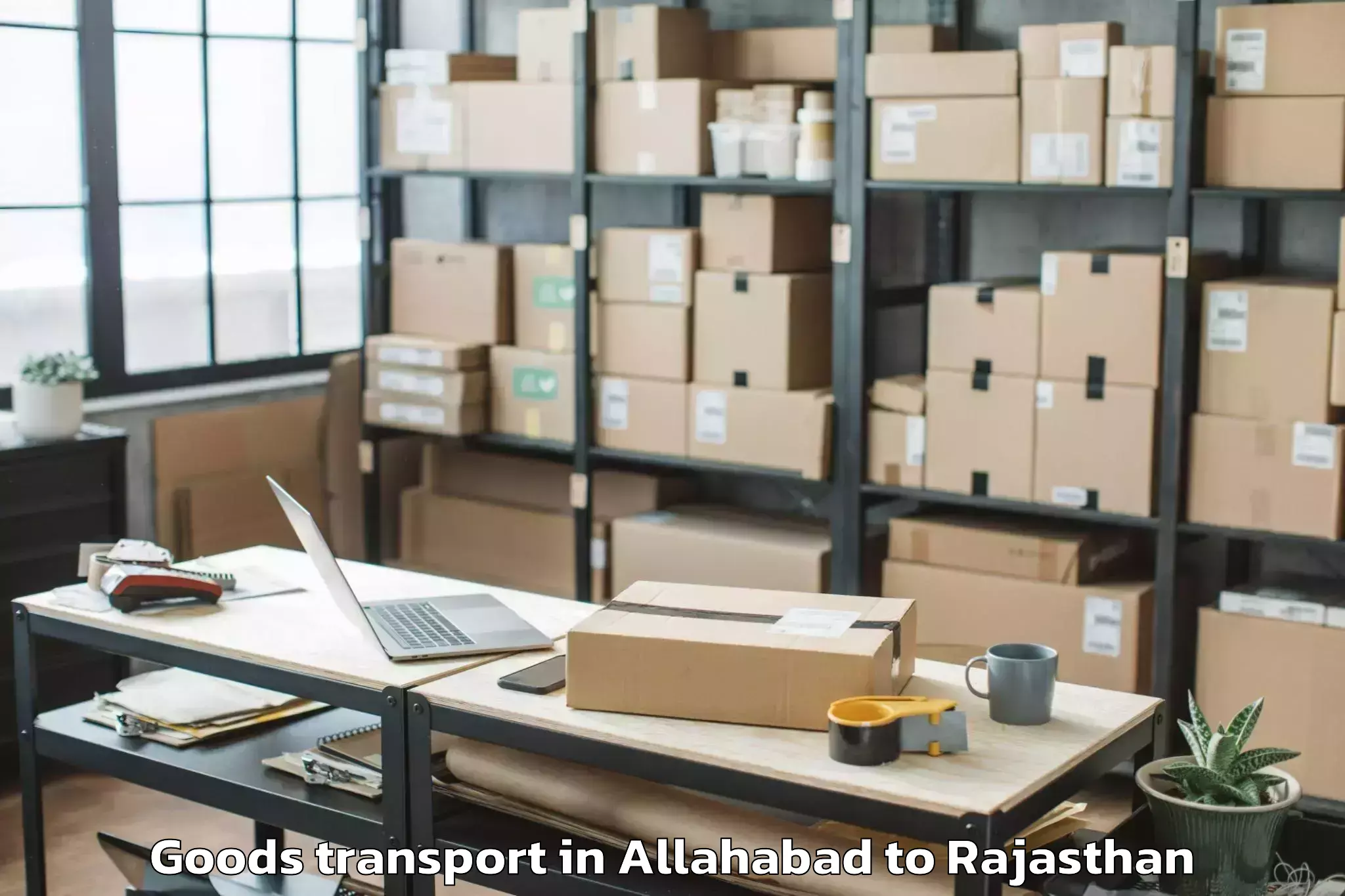 Trusted Allahabad to Pali Goods Transport